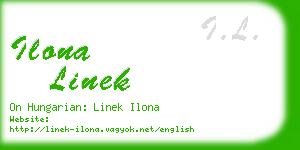 ilona linek business card